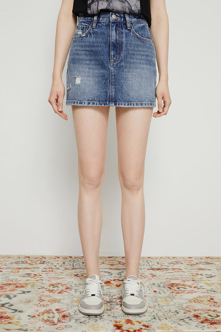 80'S Vintage Mini Skirt HJ168