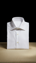 White Dress Shirt with Collar Insert