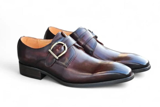 Calfskin Monkstrap Chestnut