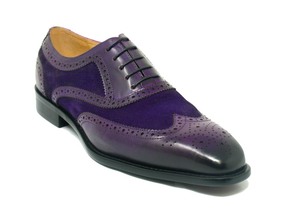 Burnished Calfskin Belt Purple