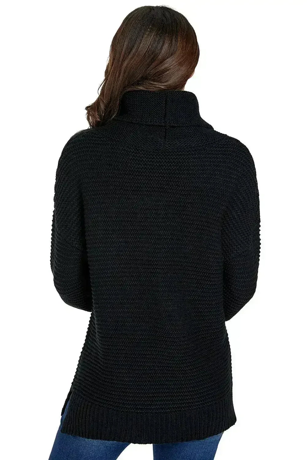 Black Long Sleeve Turtleneck Sweater