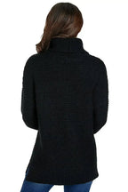 Black Long Sleeve Turtleneck Sweater