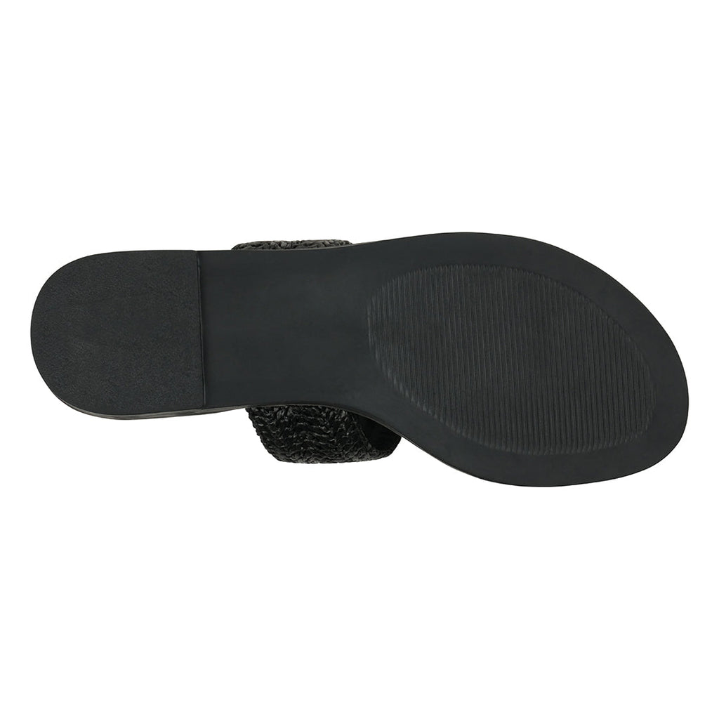 Women's Jovie Black Thong Flat Sandals