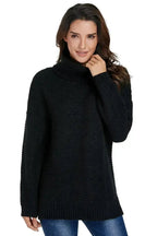 Black Long Sleeve Turtleneck Sweater