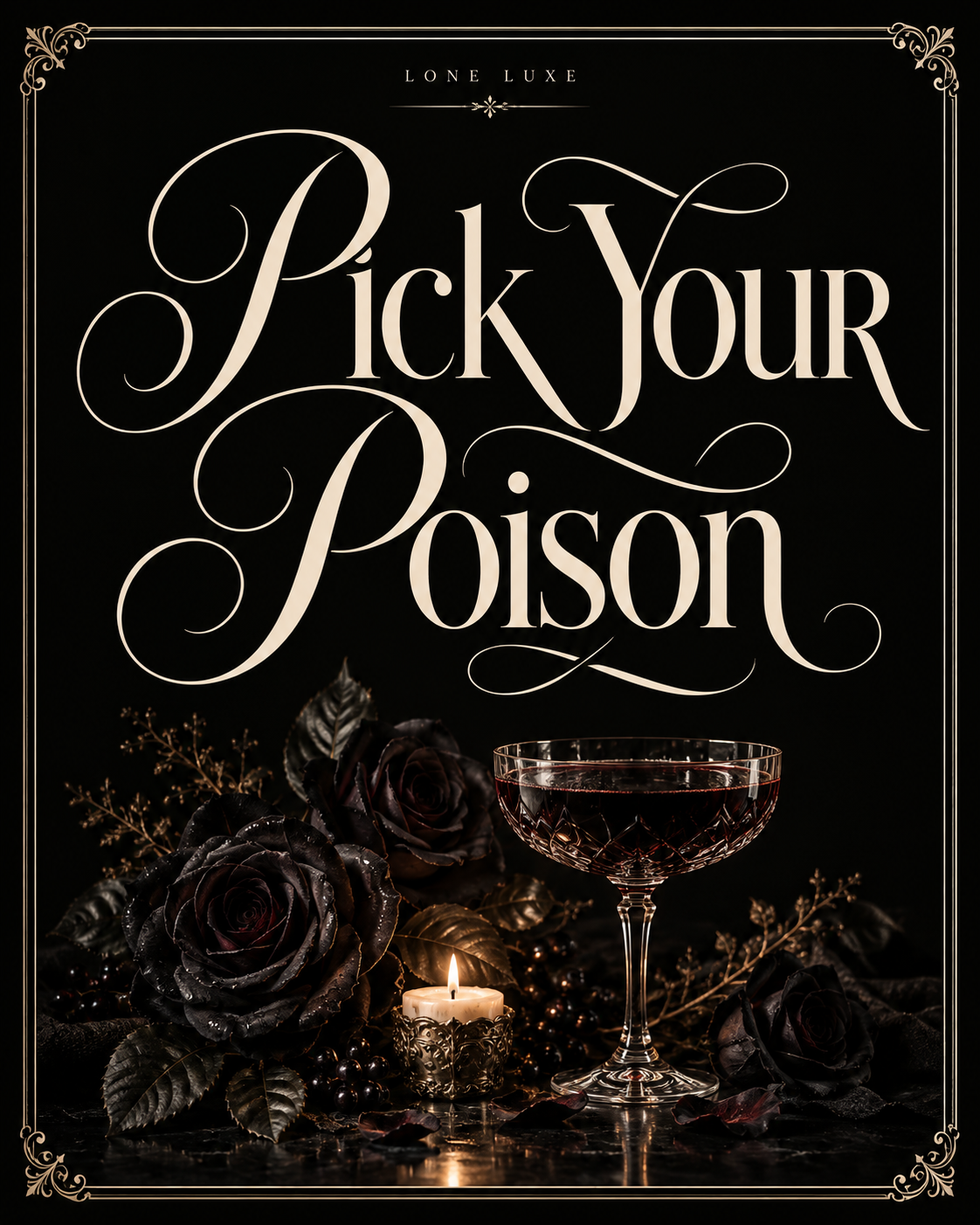 Pick Your Poison sign included in the set